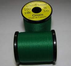 ��������� ���� UNI THREAD 3/0 green 100 yds